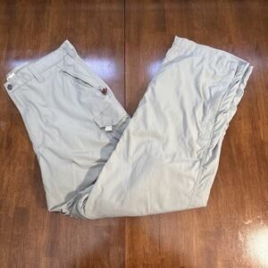 Bob Timberlake Convertible Pants Men's Size 38x34 Gray Nylon Stretch Cargo Pants